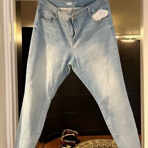 Old Navy Sky Blue Skinny Jeans Fleece Lined